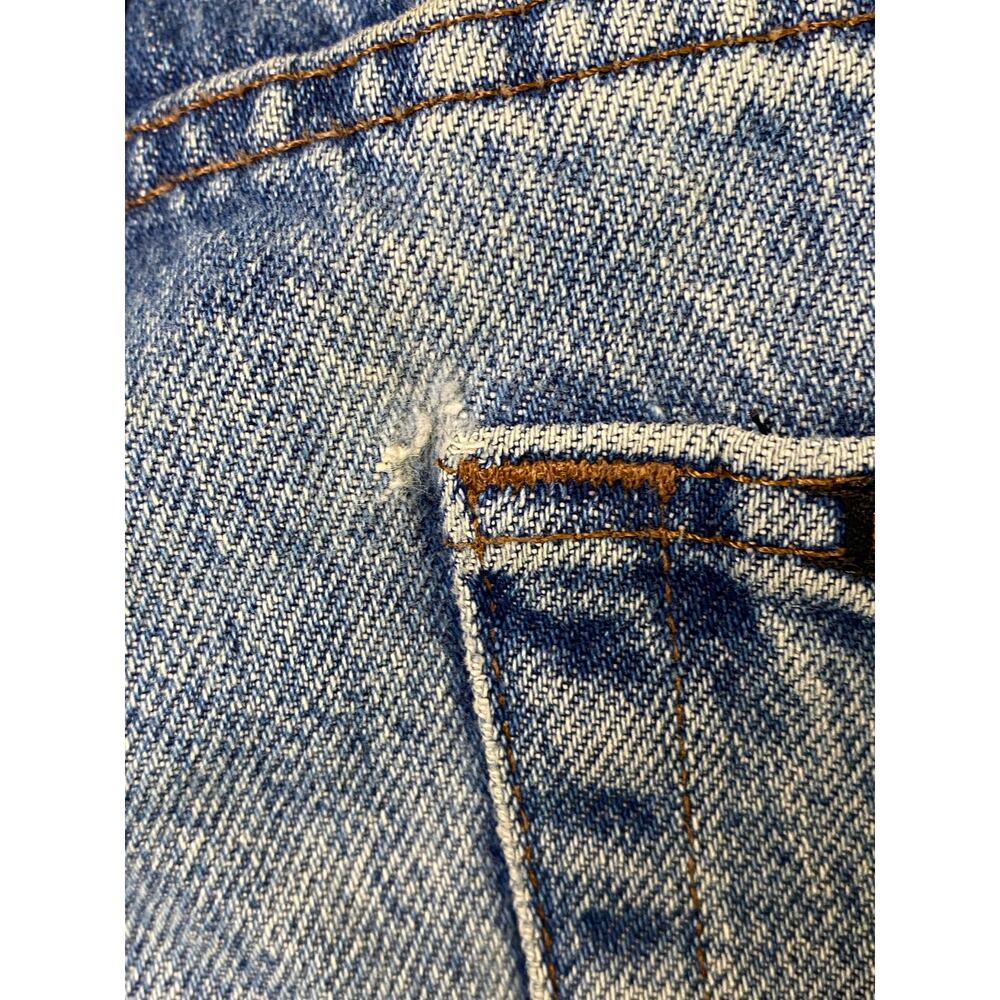 Harley-Davidson Men's Blue Denim Straight Leg Jeans Size 40x30 Flaw - Picture 5 of 10